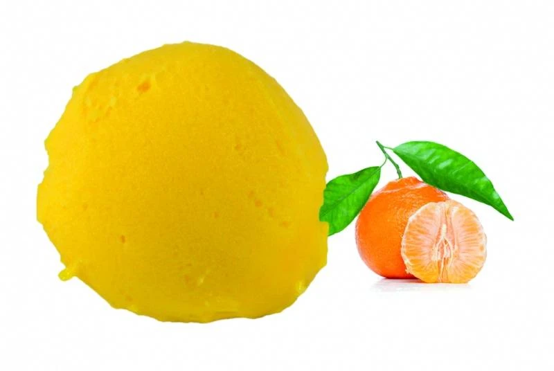 Sorbet plein fruit mandarine d'Espagne