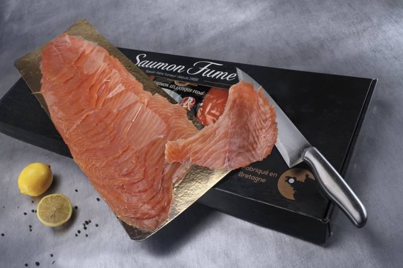 Bande de saumon fumé d'Ecosse Label Rouge 