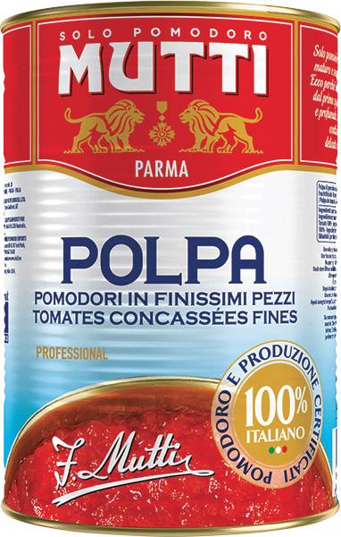 Sauce Polpa pulpe fine de tomate Mutti